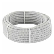 Труба гофрированная ПВХ d32мм с протяжкой сер. (уп.50м) TOKOV ELECTRIC TKE-TG/P-32-C06/50