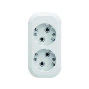 Колодка удлинителя 2-м с заземл. АБС-пластик UNIVersal E302