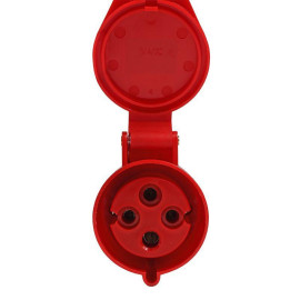 Розетка кабельная 224 32А 380AC 3P+PE 6ч IP44 КЭАЗ 222752