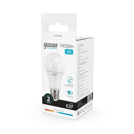 Лампа светодиодная Elementary 15Вт A60 грушевидная 4100К нейтр. бел. E27 1450лм GAUSS 23225