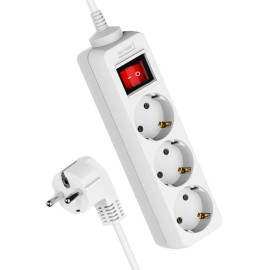 Удлинитель 3х5м с заземл. 16А IP20 ПВС 3х1.5 с выключателем КОСМОС YKsm5m-3g-Z-V(K)