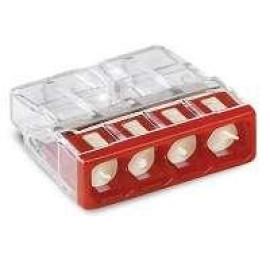 Клемма 4-х проводная 4х(0.5-2.5мм) для распред. коробки (с контактн. пастой 