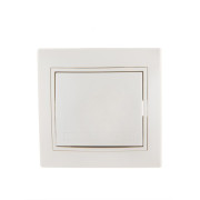 Выключатель 1-кл. СП Mira 10А IP20 со вставкой жемчуж./бел. перламутр. LEZARD 701-3030-100