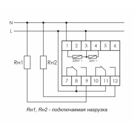 Реле времени PCU-510 2х8А 230В 2 перекл. IP20 многофункц. монтаж на DIN-рейке F&F EA02.001.009