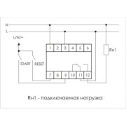 Реле времени PCS-516 8А 230В 1 перекл. IP20 многофункц. вход: START/RESET монтаж на DIN-рейке (аналог РВО-1М) F&F EA02.001.013