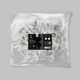 Гирлянда светодиодная "Айсикл" (бахрома) 4.8х0.6м 152LED бел. 15Вт 230В IP65 провод бел. (нужен шнур питания 303-500-1) Neon-Night 255-137-6