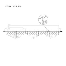 Гирлянда светодиодная "Айсикл" (бахрома) 4х0.6м 128LED бел. 10Вт 230В IP67 эффект мерцания провод каучук черн. (нужен шнур питания 315-000) Neon-Night 255-235