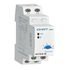 Реле времени NTE8-120B (задержка времени включения) 12-120с 1НО DC 24В (R) CHINT 258462