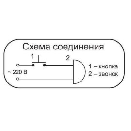 Звонок проводной Сверчок аэропорт 220В 80-90дБА регулир. громкости бел. МОНОМАХ СВ-01Р