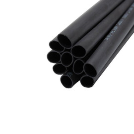 Трубка термоусадочная двустенная клеевая 9/3 (3:1) черн. 1м Rexant 26-0009