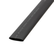 Трубка термоусадочная двустенная клеевая 24/8 (3:1) черн. 1м Rexant 26-0024