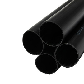 Трубка термоусадочная среднестен. клеевая 33/8 (3-4:1) черн. 1м (уп.4шт) Rexant 26-0033