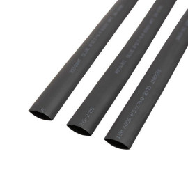 Трубка термоусадочная двустенная клеевая 12.7/6.35 (2:1) черн. 1м (уп.10шт) Rexant 26-2105