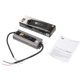 Блок питания для светодиодной ленты 60Вт 5А 12В IP67 BSPS влагозащ. метал. JazzWay 3329273A