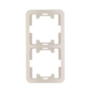 Рамка 2-м Mimoza верт. бел. Makel 22032