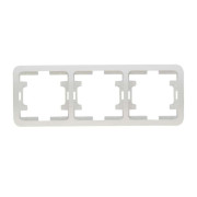 Рамка 3-м Mimoza горизонт. бел. Makel 22013