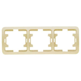 Рамка 3-м Mimoza горизонт. крем Makel 32013