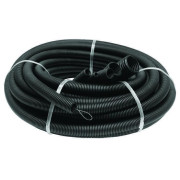 Труба гофрированная ПНД легкая d25мм с протяжкой черн. (уп.50м) Ruvinil 22501