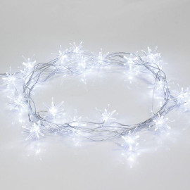 Гирлянда светодиодная "Снежинки" 2.8м 20LED бел. 1Вт IP20 Neon-Night 303-036