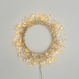 Гирлянда светодиодная "Роса "Фейерверк" 10м 250LED тепл. бел. 7.2Вт IP20 с контроллером на катушке Neon-Night 303-436