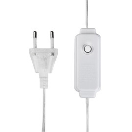 Гирлянда светодиодная "Роса "Фейерверк" 20м 500LED тепл. бел. 7.2Вт IP20 с контроллером на катушке Neon-Night 303-446