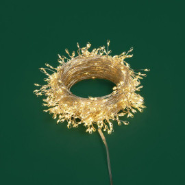 Гирлянда светодиодная "Роса "Фейерверк" 20м 500LED тепл. бел. 7.2Вт IP20 с контроллером на катушке Neon-Night 303-446