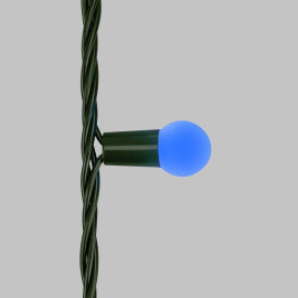 Гирлянда светодиодная "Мультишарики" 20м d15мм 200LED мульти (RG/RB) 11Вт 230В IP44 мигание провод зел. Neon-Night 303-609