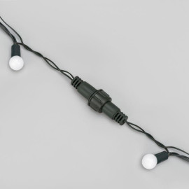 Гирлянда светодиодная "Мультишарики" 20м d15мм 200LED мульти (RG/RB) 11Вт 230В IP44 мигание провод зел. Neon-Night 303-609