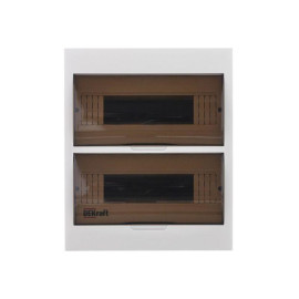 Корпус навесной ЩРН-П-24 24мод. IP41 пластик. DEKraft 31013DEK