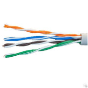 Кабель витая пара U/UTP кат.5E 4х2х24AWG solid CCA PVC сер. (м) Net.on 01-0302