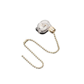 Выключатель для настенного свет. с цепочкой 270мм зол. Rexant 32-0102