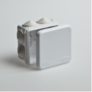 Коробка распределительная ОП 70х70х40мм 7 вводов IP55 сер. Ruvinil 67030