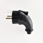 Вилка угловая 16А 2P+PE 220-240В IP44 каучук LEZARD 106-0400-0108/108