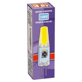 Лампа светодиодная PLED-G4 COB 3Вт капсульная 5500К холод. бел. G4 240лм 220В JazzWay 2857477