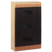 Щиток ОП Тусо 36мод. с двер. 520х303х117.5мм IP40 бук на светл. основе Рувинил 68036-38М