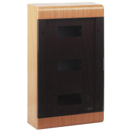 Щиток ОП Тусо 36мод. с двер. 520х303х117.5мм IP40 бук на светл. основе Рувинил 68036-38М