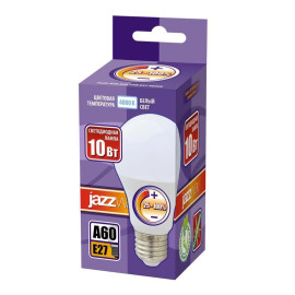 Лампа светодиодная PLED-DIM 10Вт A60 грушевидная 4000К нейтр. бел. E27 820лм 220-240В диммир. JazzWay 2859228