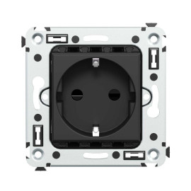Розетка 1-м СП 2мод. Avanti 