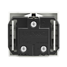 Розетка 1-м 2мод. Viva 16А IP20 2P+E с заземл. защ. шторки бел. DKC 45005