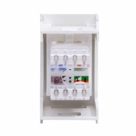 Розетка компьютерная 1-м 1мод. Viva RJ45 кат.5E бел. DKC 45038