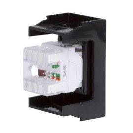 Розетка компьютерная 1-м 1мод. Viva RJ45 кат.5E черн. DKC 45238