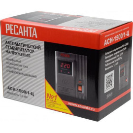 Стабилизатор напряжения АСН-1500/1-Ц 1ф 1.5кВт IP20 релейный Ресанта 63/6/3
