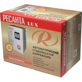 Стабилизатор напряжения АСН-8000Н/1-Ц 1ф 8кВт IP20 релейный Ресанта 63/6/17