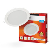 Светильник светодиодный RLP 18Вт 4000К IP40 1080лм 230В 225мм круглый встраив. панель бел. IN HOME 4690612007984