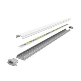 Профиль гибкий PAL 1105 L2000 без рассеив. анодир. JazzWay 5009523