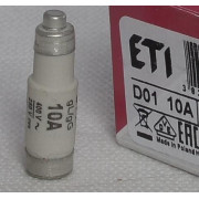 Предохранитель D 01 10А/400V ROSA 322010