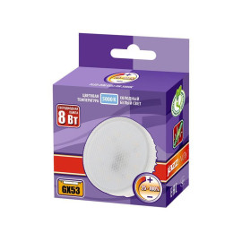 Лампа светодиодная PLED-DIM 8Вт таблетка 5000К холод. бел. GX53 640лм 230В/50Гц диммир. JazzWay 5011281