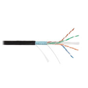 Кабель F/UTP кат.6 (класс E) 4 пары 23 AWG (0.57мм) тест по ISO/IEC 250МГц ОЖ BC чистая медь внешн. PE до -60град.C черн. (уп.305м) NIKOLAN NKL 4740B-BK