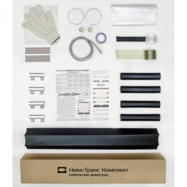 Муфта кабельная соединит. 1кВ 1ПСТб(тк)-4х(150-240) с болтов. соединителями Нева-Транс Комплект 22010046