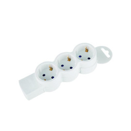 Колодка розеточная 3 гнезда с заземлением Quick Fix (быстрое подключение) 3680Вт Duwi 32017 5